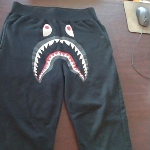 Bape shark pants black